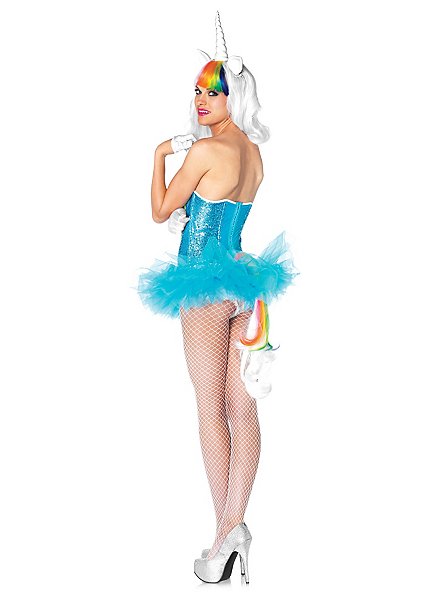 Deguisement Licorne Enfant, Costume de Licorne arc-en-ciel pour Filles,  Licorne Déguisement Accessoireet Bracelet Boucles d'oreilles  Bague,Deguisement